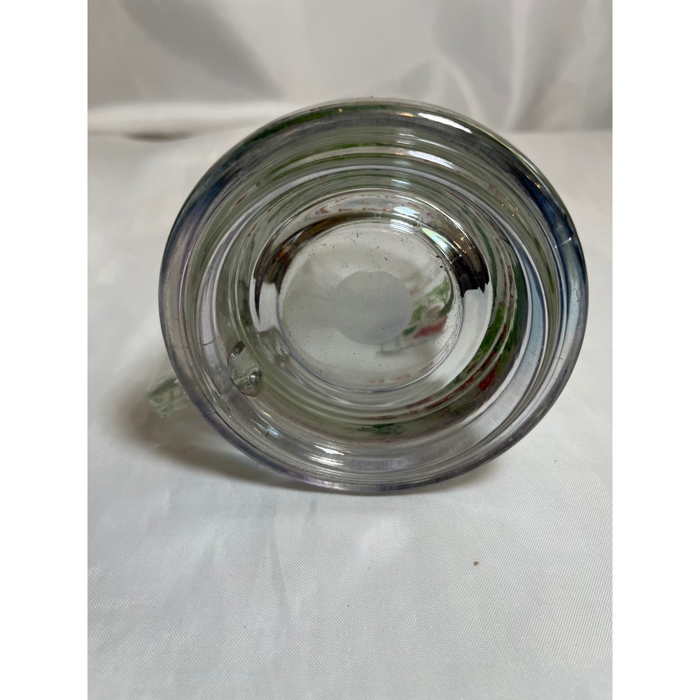 Vintage Golf Beer Mug Glass Stein 18 Holes Golfing Scene Red Flags Clear Glass - Picture 3 of 5